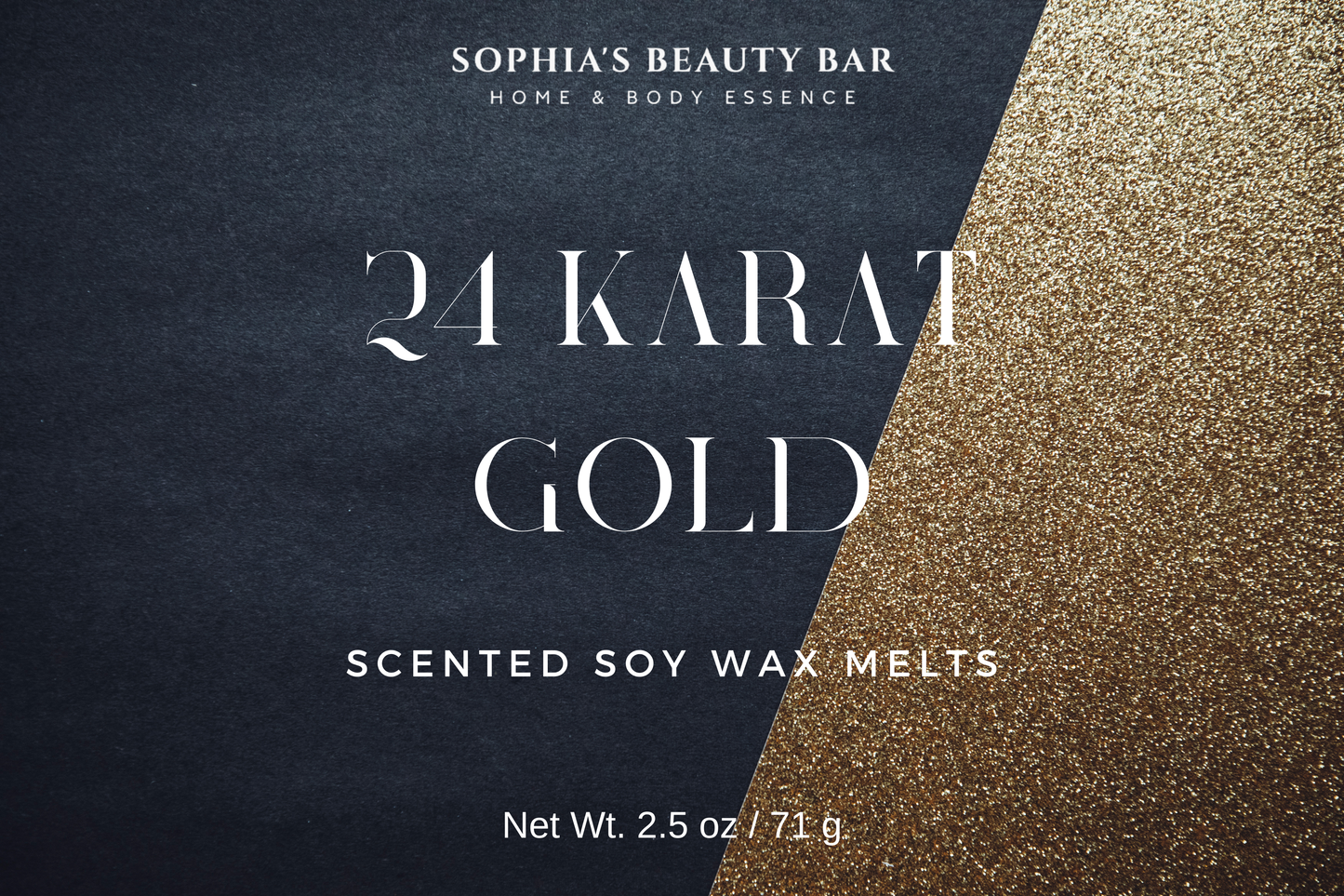 24 Karat Gold Soy Wax Melts 2.5 oz/ 71 g