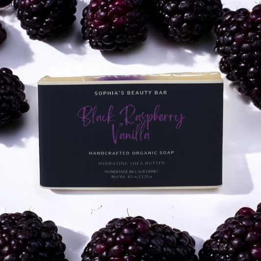 Black Raspberry Vanilla Soap Bar 4.5-5 oz / 142 g