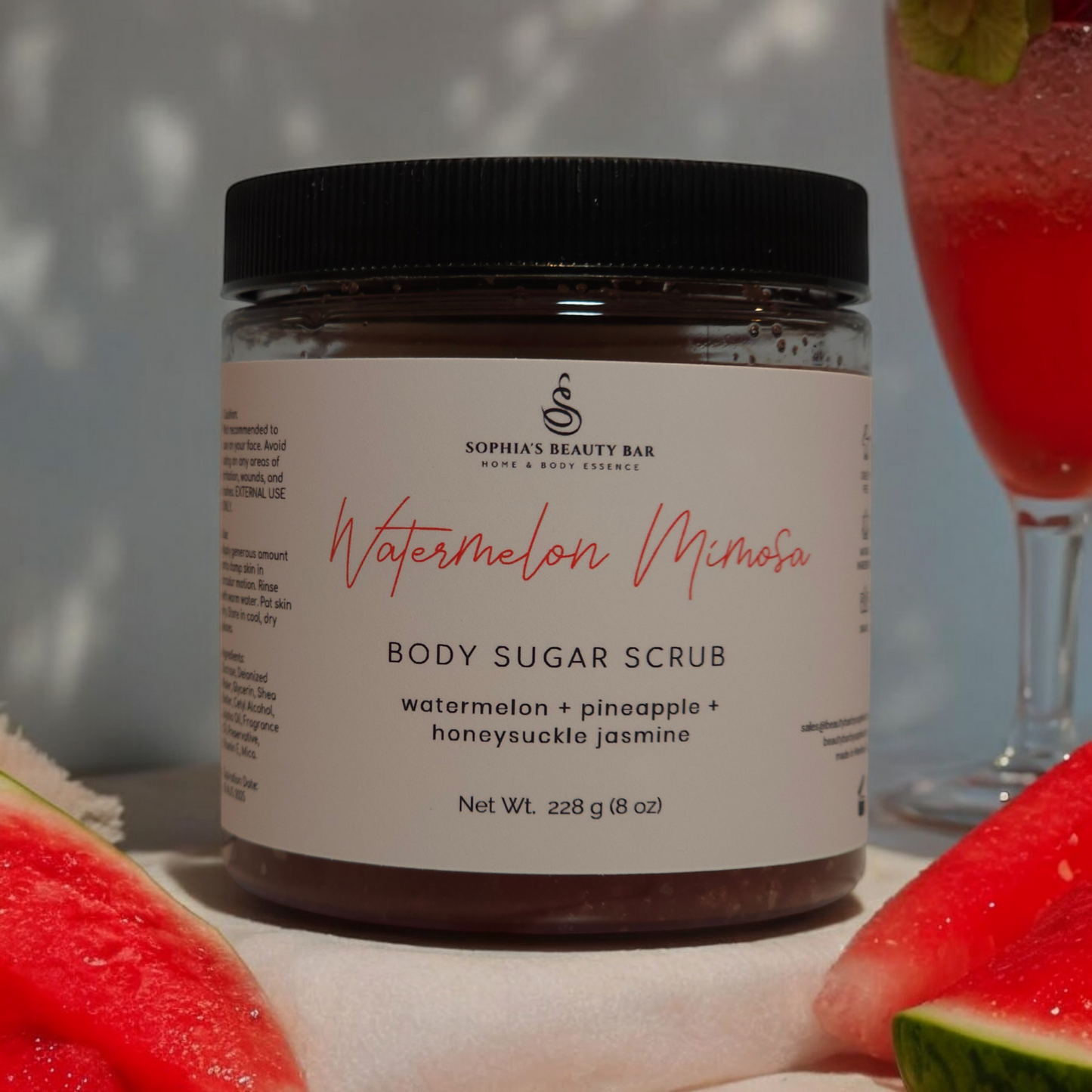 Watermelon Mimosa Body Sugar Scrub 8 oz / 228 g