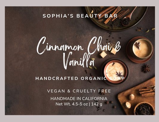 Cinnamon Chai & Vanilla Soap Bar 4.5-5 oz / 142 g