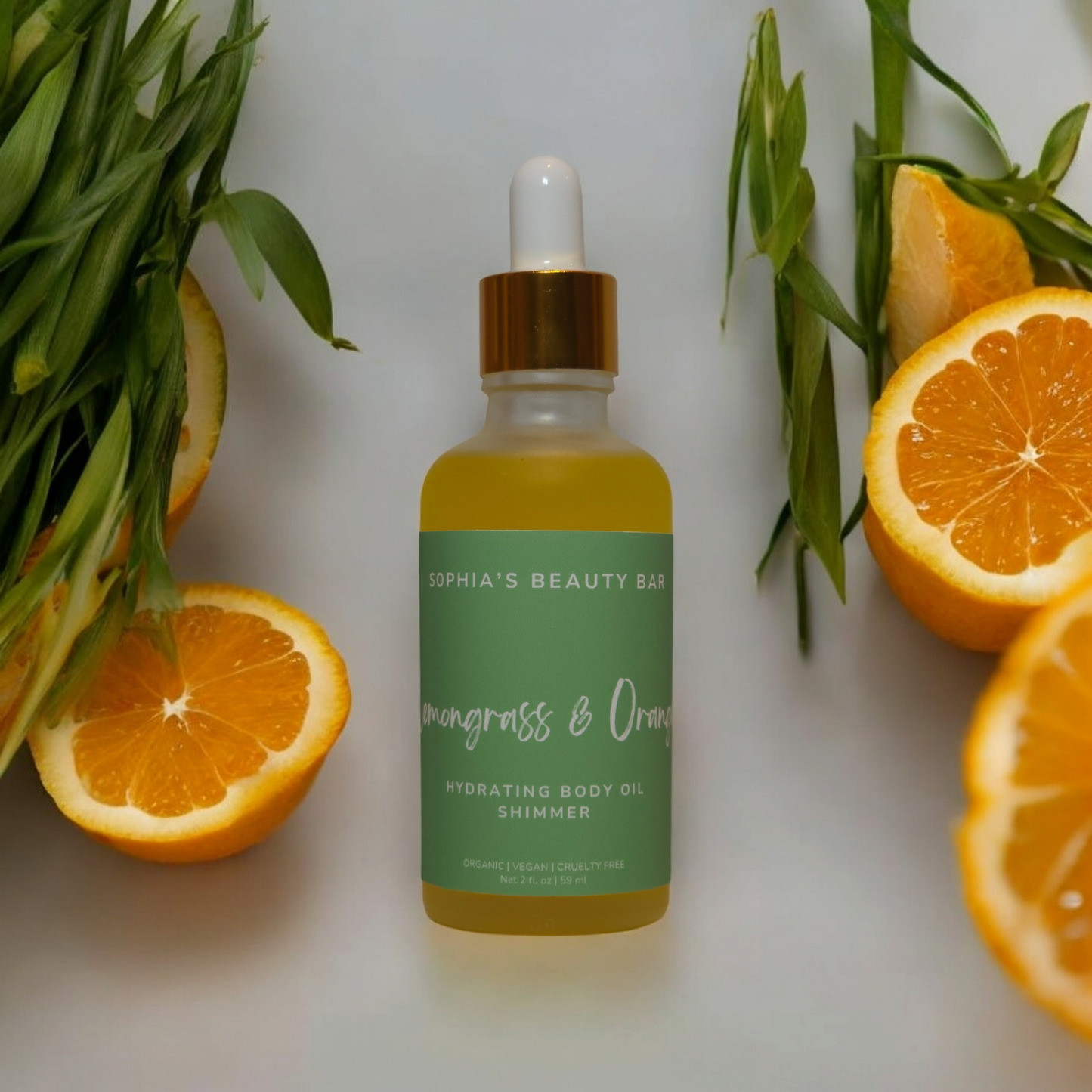 Lemongrass & Orange Shimmer Body Oil 2 oz / 59 ml