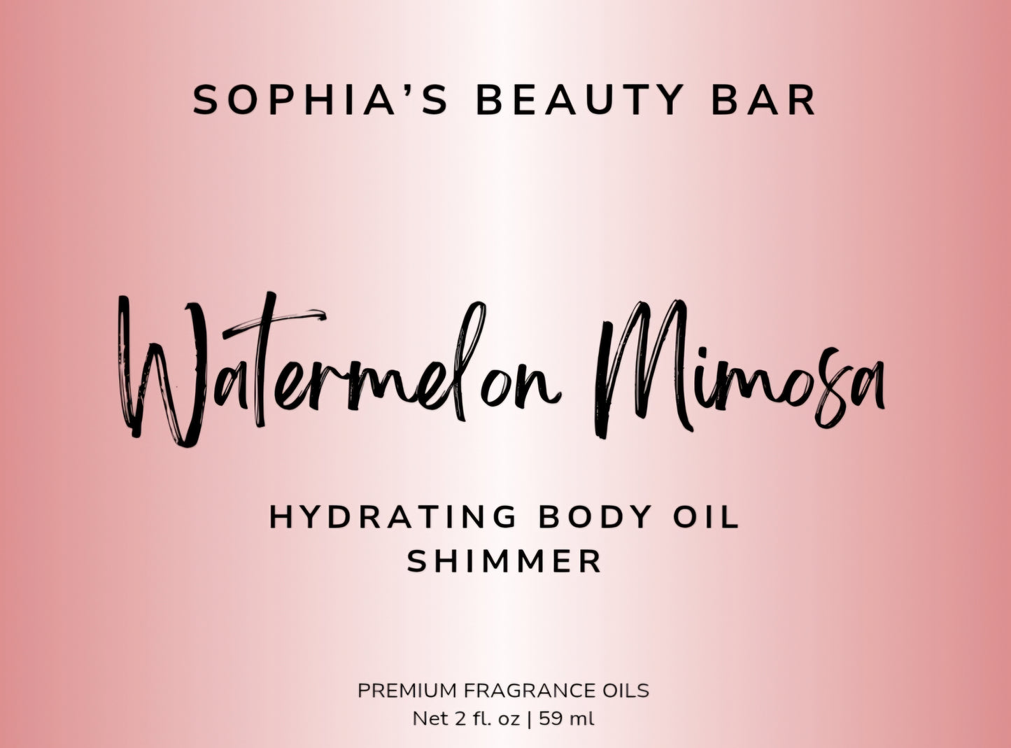 Watermelon Mimosa Shimmer Body Oil 2 oz / 59 ml