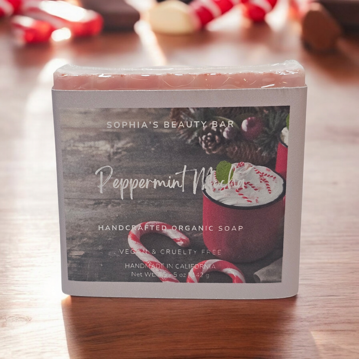 Peppermint Mocha Soap Bar 4.5 - 5 oz/ 142 g