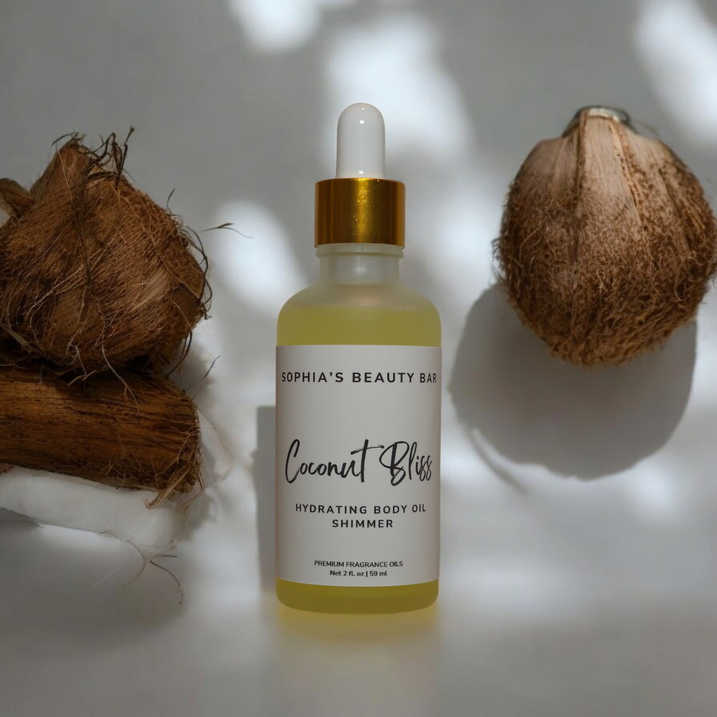 Coconut Bliss Shimmer Body Oil 2 oz / 59 ml