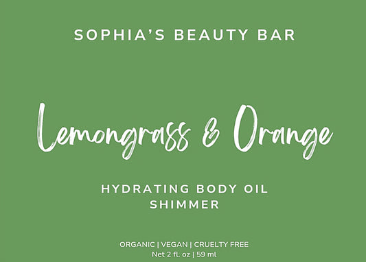 Lemongrass & Orange Shimmer Body Oil 2 oz / 59 ml